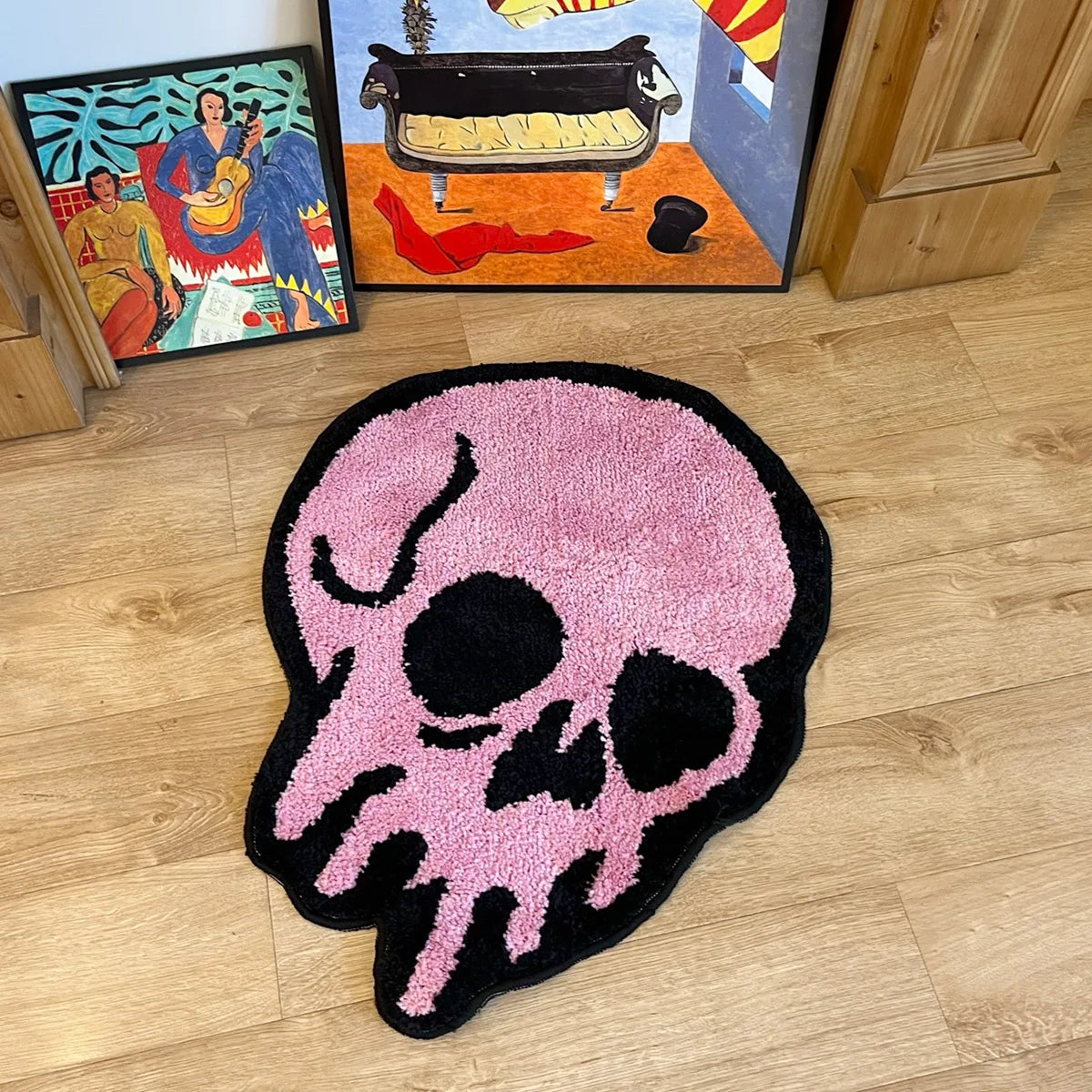 MELTING SKULL RUG