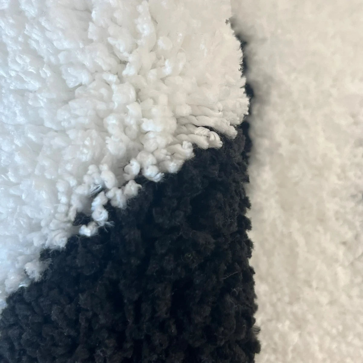 TAPPETO PANDA BIANCO E NERO