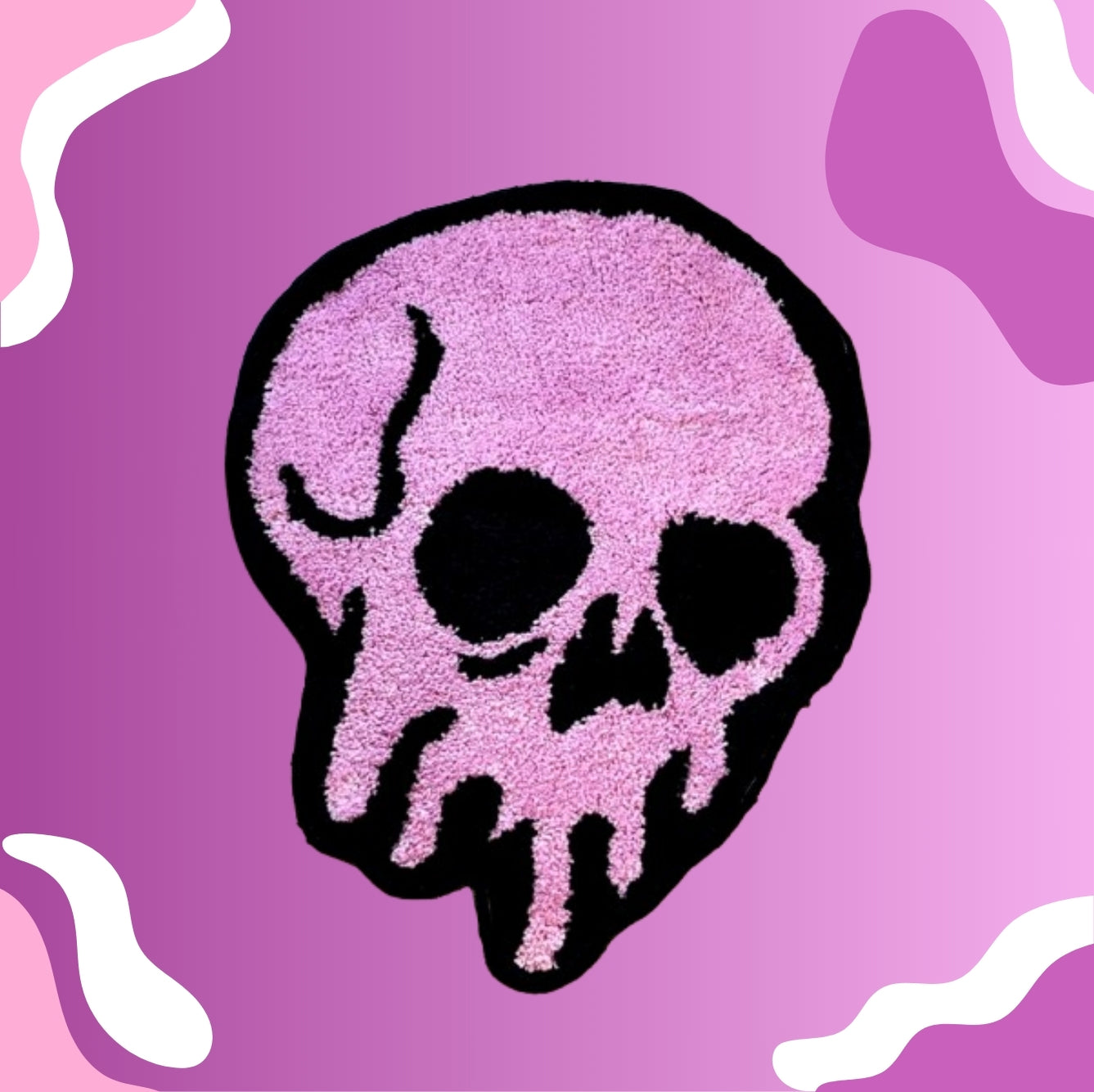 MELTING SKULL RUG