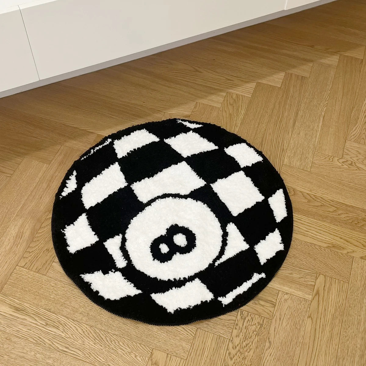 8 STRIPPED POOL RUG