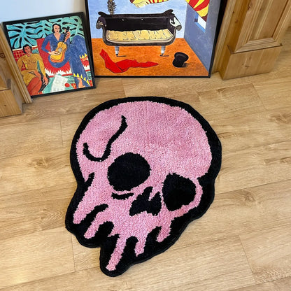 MELTING SKULL RUG