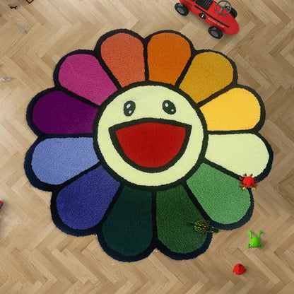 CARTOON SUNFLOWER RUG