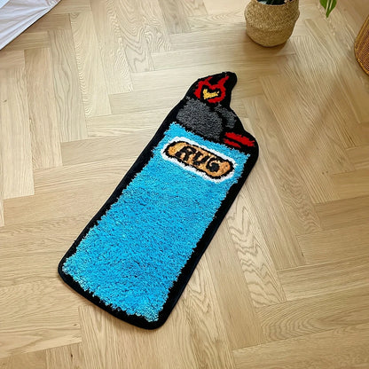 TAPIS BRIQUET BLEU