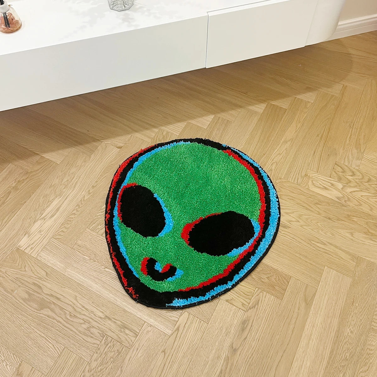 GREEN ALIEN RUG