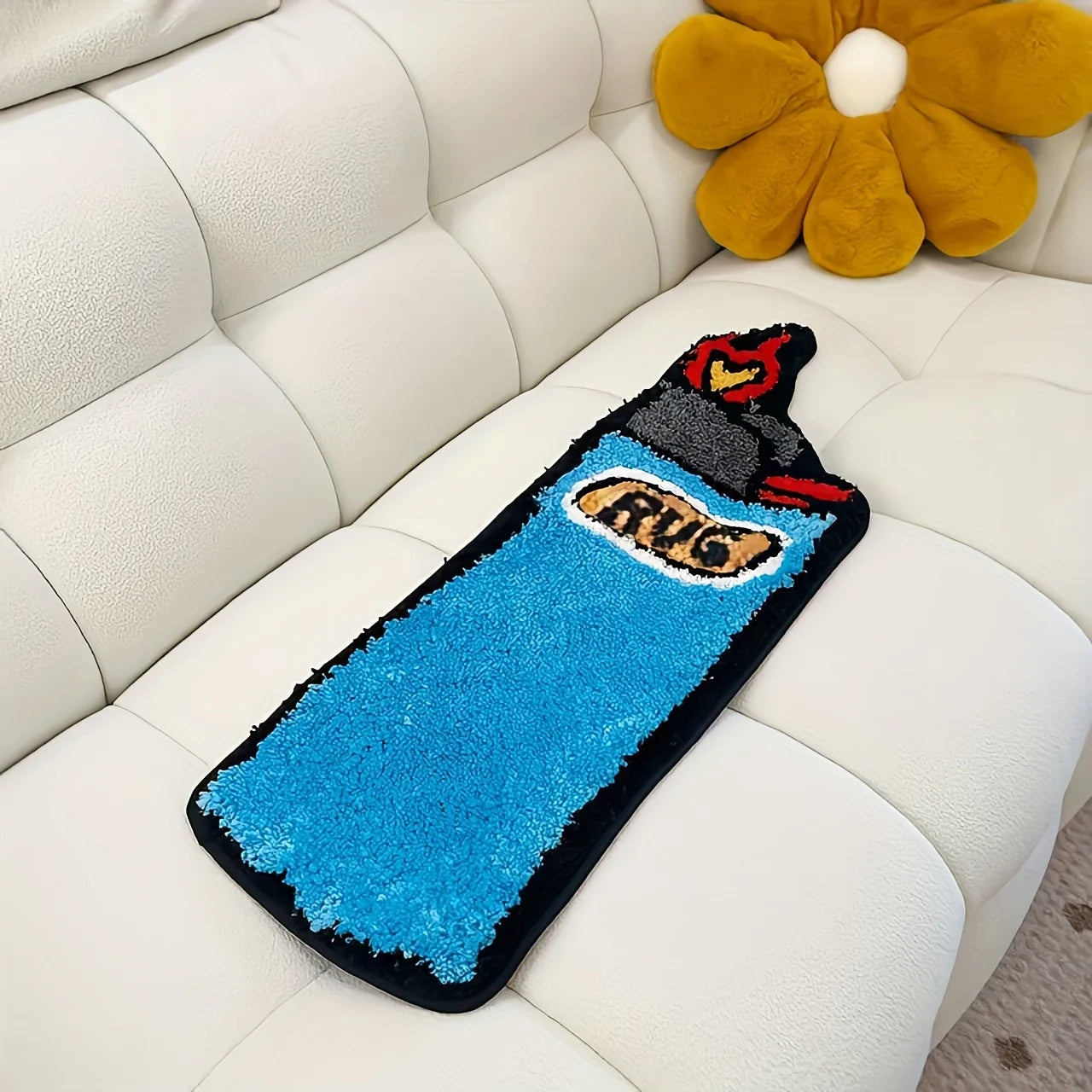 TAPIS BRIQUET BLEU